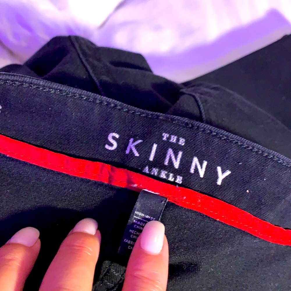 WHBM skinny jeans ankle Size 8 black